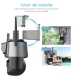 Camera de supraveghere dubla WIFI G900 Ultra HD zoom 5X rotire LED comunicare bidirectionala alarma