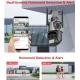 Camera de supraveghere dubla WIFI G900 Ultra HD zoom 5X rotire LED comunicare bidirectionala alarma