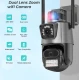 Camera de supraveghere dubla WIFI G900 Ultra HD zoom 5X rotire LED comunicare bidirectionala alarma
