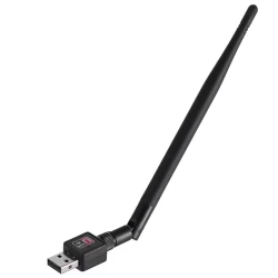 Adaptor retea Q A220 conectare wireless la internet WiFi USB 600 Mbps antena externa rotativa 360
