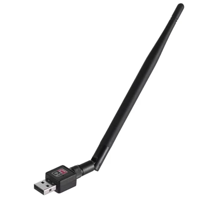 Adaptor retea Q A220 conectare wireless la internet WiFi USB 600 Mbps antena externa rotativa 360