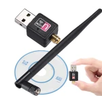Adaptor retea Q A220 conectare wireless la internet WiFi USB 600 Mbps antena externa rotativa 360
