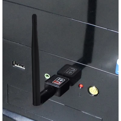 Adaptor retea Q A220 conectare wireless la internet WiFi USB 600 Mbps antena externa rotativa 360