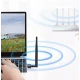 Adaptor retea Q A220 conectare wireless la internet WiFi USB 600 Mbps antena externa rotativa 360
