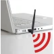 Adaptor retea Q A220 conectare wireless la internet WiFi USB 600 Mbps antena externa rotativa 360