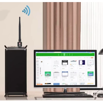 Adaptor retea Q A220 conectare wireless la internet WiFi USB 600 Mbps antena externa rotativa 360