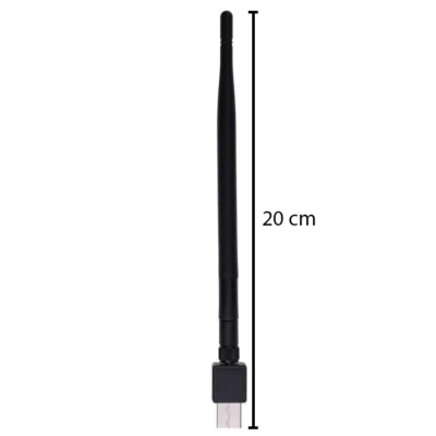 Adaptor retea Q A220 conectare wireless la internet WiFi USB 600 Mbps antena externa rotativa 360