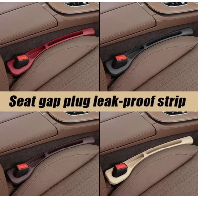 Set 2 organizatoare tip buzunar pentru scaun auto cu gaura la centura BEJ