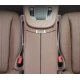 Set 2 organizatoare tip buzunar pentru scaun auto cu gaura la centura BEJ