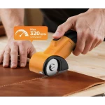 Foarfeca electrica fara fir pentru taiere materiale cu lama circulara si LED