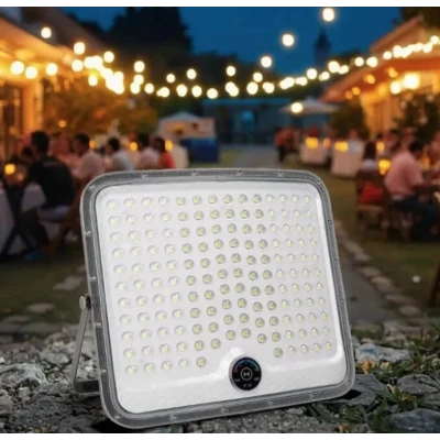 Proiector solar LED Exterior 400W IP65 cu panou separat cu senzor de miscare puternic