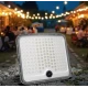 Proiector solar LED Exterior 400W IP65 cu panou separat cu senzor de miscare puternic