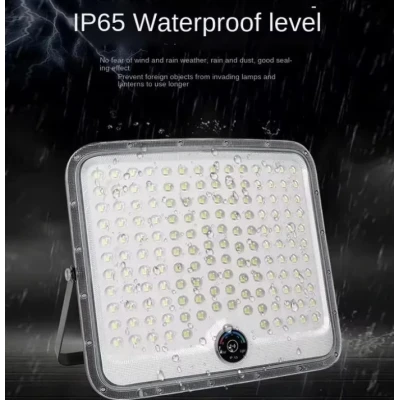 Proiector solar LED Exterior 400W IP65 cu panou separat cu senzor de miscare puternic