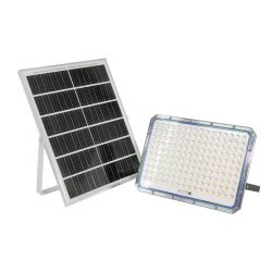 Proiector cu panou solar JORTAN putere 5000W alb rece si telecomanda