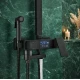 Coloana de dus Premium cu afisaj digital LCD 5 functii design modern profesional NEGRU