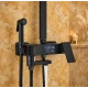 Coloana de dus Premium cu afisaj digital LCD 5 functii design modern profesional NEGRU