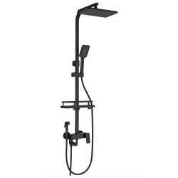 Coloana de dus Premium cu afisaj digital LCD 5 functii design modern profesional NEGRU