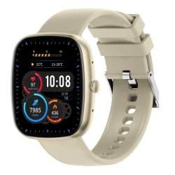 Ceas Smartwatch inteligent S5 BEJ cu functii de monitorizare sanatate