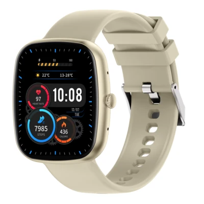 Ceas Smartwatch inteligent S5 BEJ cu functii de monitorizare sanatate