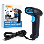 Scanner coduri de bare 1D 2D si QR Q SM3B Andowl cu cablu IP54 indicator LED USB ABS