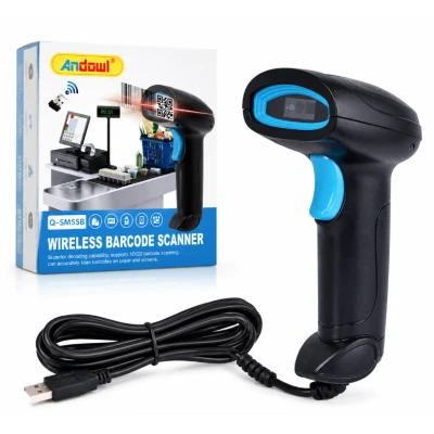 Scanner coduri de bare 1D 2D si QR Q SM3B Andowl cu cablu IP54 indicator LED USB ABS