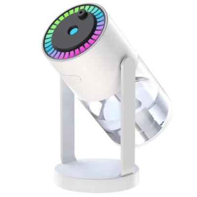 Umidificator si difuzor ultrasonic  de ulei esential Q JS09 cu lumina de noapte si proiector de stele capacitate 280ml