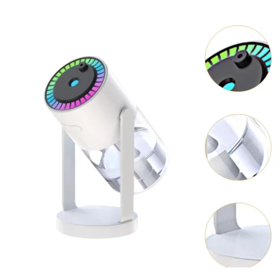 Umidificator si difuzor ultrasonic  de ulei esential Q JS09 cu lumina de noapte si proiector de stele capacitate 280ml