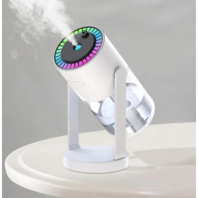 Umidificator si difuzor ultrasonic  de ulei esential Q JS09 cu lumina de noapte si proiector de stele capacitate 280ml