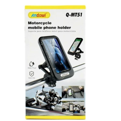 Suport telefon mobil bicicleta/motocicleta Andowl Q MT51 impermeabil prindere ghidon