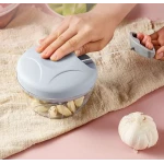 Mini tocator manual usturoi Andowl Q JS360 cu mecanism tip sfoara