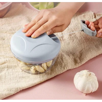 Mini tocator manual usturoi Andowl Q JS360 cu mecanism tip sfoara