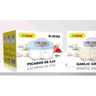 Mini tocator manual usturoi Andowl Q JS360 cu mecanism tip sfoara
