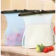 Punga din silicon reutilizabila pentru alimente cu sistem etansare clip 