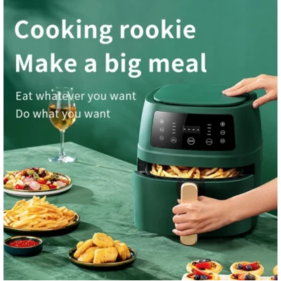 Friteuza digitala cu aer cald 8 litri Air Fryer SN 9018 putere 1800W cu 8 programe temperatura reglabila