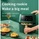 Friteuza digitala cu aer cald 8 litri Air Fryer SN 9018 putere 1800W cu 8 programe temperatura reglabila