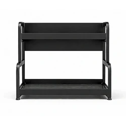 Raft organizator bucatarie cu 2 niveluri suport condimente si ustensile