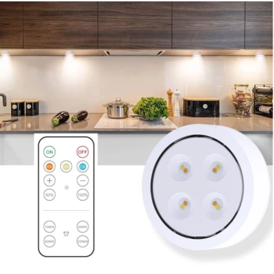 Lampa Led fara fir cu baterii 3 culori de lumina cu telecomanda din plastic Alb