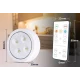 Lampa Led fara fir cu baterii 3 culori de lumina cu telecomanda din plastic Alb