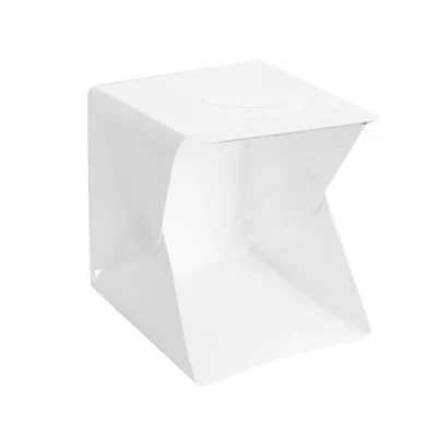 Mini studio foto BOMSTOM Portabil LED 20 x 20 cm Alb 1 banda LED