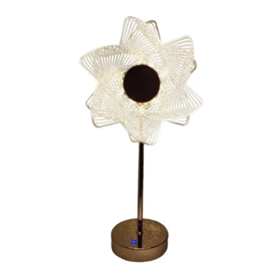 Lampa decorativa 18 Sun Flower Auriu Lumina Calda Rece