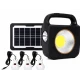 Kit solar pentru Iluminat CC002 1 cu Panou si 3 Becuri putere 100W