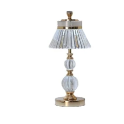 Veioza de masa 10 decorativa 3 culori reincarcabila vintage fara fir 1200 mAh control tactil