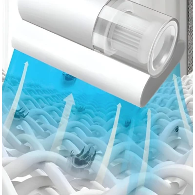 Aspirator fara fir incarcare USB eficient impotriva bacteriilor si acarienilor filtru detasabil