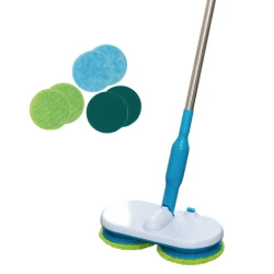 Mop cu acumulator rotatie dubla si fara fir Hurricane Floating Mop