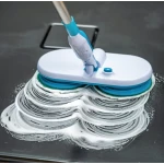 Mop cu acumulator rotatie dubla si fara fir Hurricane Floating Mop