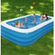 UB Piscina gonflabila pentru copii si adulti PVC 150x100 cu inaltime de 50 cm albastru/alb