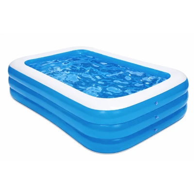 UB Piscina gonflabila pentru copii si adulti PVC 150x100 cu inaltime de 50 cm albastru/alb