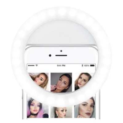 Selfie Ring Light Lampa lumina portabila cu inel LED selfie telefon mobil smartphone
