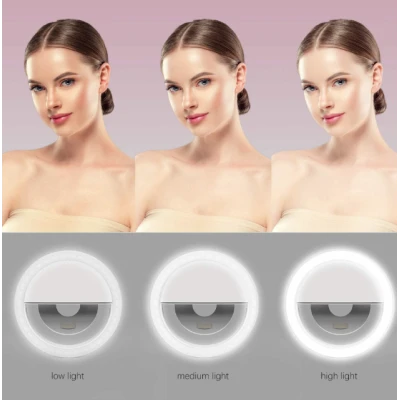 Selfie Ring Light Lampa lumina portabila cu inel LED selfie telefon mobil smartphone
