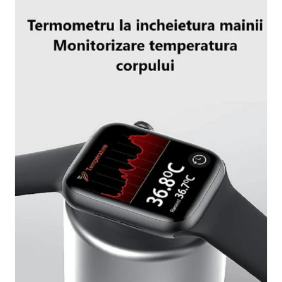 Set ceas smartwatch si casti bluetooth pro max W26 UNISEX